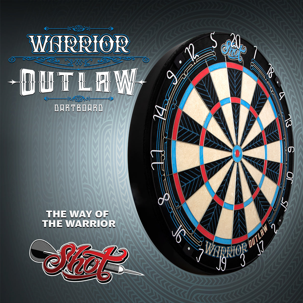 Shot Warrior Outlaw Dartboard