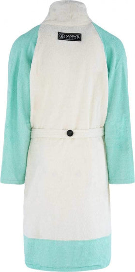 badjas Quatro katoen mintgroen/wit maat L