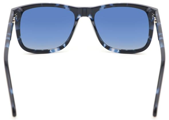 Wave hawaii Acetat houten zonnebril unisex UV400 zwart blauw