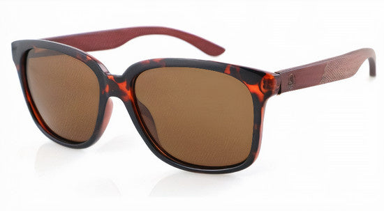 Whip houten zonnebril unisex vierkant UV400 bruin