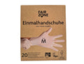 fairzone latex wegwerphandschoenen - maat m - 20 st