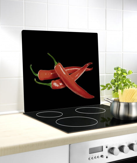 afdekplaat Pepers 56 x 50 cm glas/keramiek