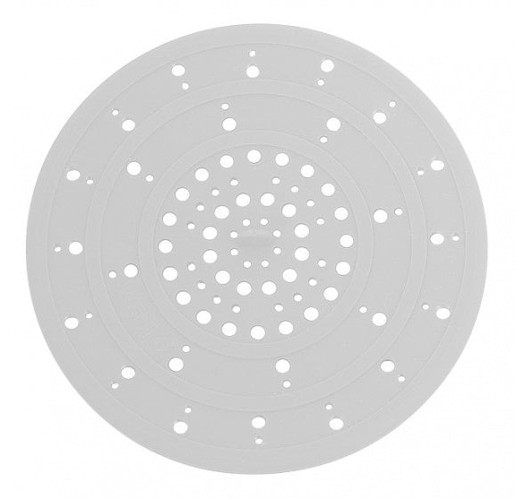 afvoerzeef 12 cm siliconen wit
