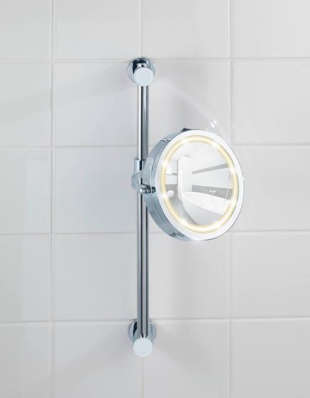 badkamerspiegel Carpi Power-Loc 25,5 x 50,5 cm RVS zilver
