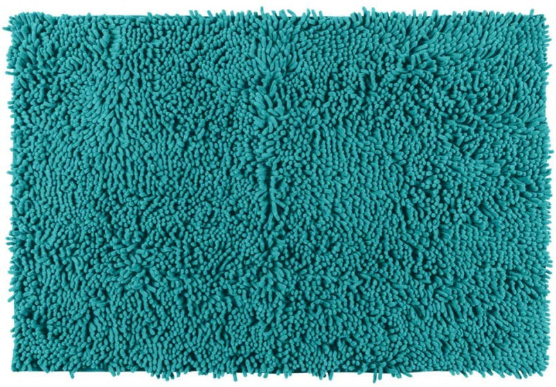badmat Chenille 80 x 50 cm polyester groen