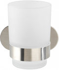 bekerhouder 10,5 x 9,5 cm RVS matzilver