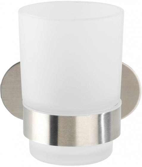 bekerhouder 10,5 x 9,5 cm RVS matzilver