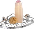 douche- en badrekje Sion 28 x 19 cm staal zilver