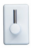 gordijnhaken 2 x 3 cm ABS wit 4 stuks