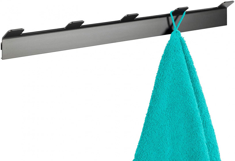 haakstrip Montella 49 cm aluminium antraciet