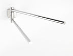 handdoekrek Mezzano 43 x 9 cm RVS zilver 2-delig