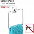 handdoekring Quadro Turbo-Loc 19,5 RVS zilver