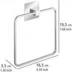 handdoekring Quadro Turbo-Loc 19,5 RVS zilver