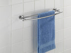 handdoekhouder Cuba Duo 58 x 14 x 5 cm zink chroom