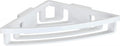 douche- en badrekje Bralia 34,5 cm ABS wit