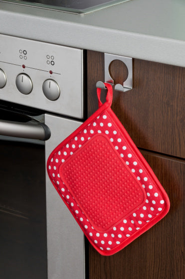 keukenhaak dubbel 5 cm RVS zilver