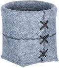 opbergmand mara 20 x 15 x 20 cm polyester grijs