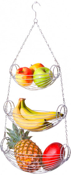 opbergmanden hangend triago 73 cm staal chroom
