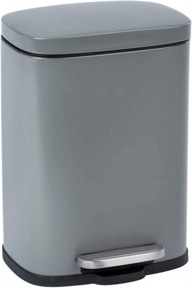 pedaalemmer Leno Easy-Close 5 liter 29,5 cm staal grijs