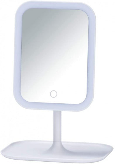 spiegel staand led 21 x 30 x 16,5 cm glas wit
