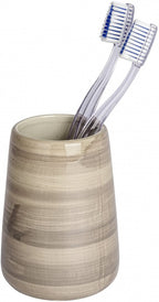 badkamerbeker Pottery 8 x 11 cm keramiek bruin