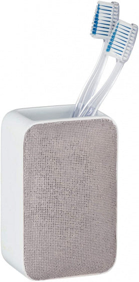 tandenborstelhouder Ambila 12 cm polyresin zalmroze
