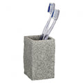 tandenborstelhouder Graniet 10,5 x 6 cm polyresin naturel