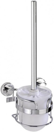 toiletborstel Sion 14 x 38 x 13 cm staal chroom 2-delig