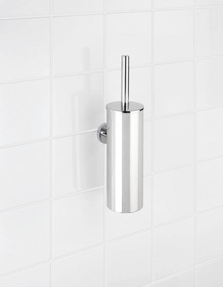 toiletborstel en houder Bosio Shine 40,5 cm RVS zilver