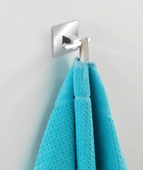 wandhaak Quadro Uno Turbo-Loc-systeem RVS 6,5x6,5cm zilver