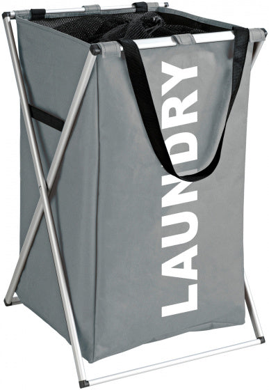 wasmand Uno 52 liter 38 x 57 cm polyester grijs