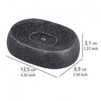 zeephouder Puro 12,5 x 8,9 cm polyresin antraciet