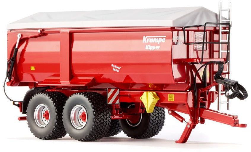 miniatuurkipper Krampe Big Body 650 S 1:32 zink rood