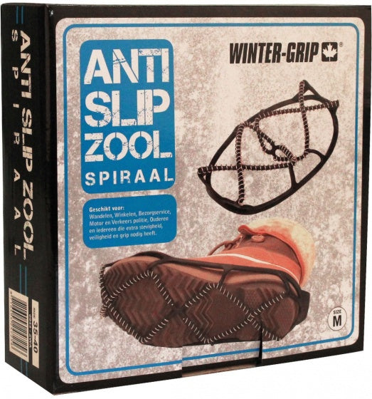 Antislipzolen Spiraal Zwart Maat 41/46