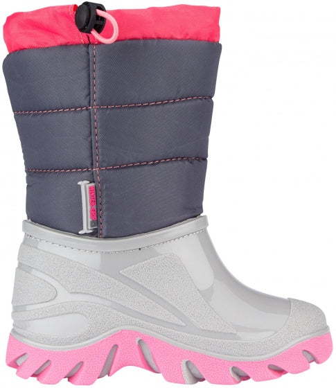 snowboots Jelly Walker meisjes grijs/roze mt 32-33