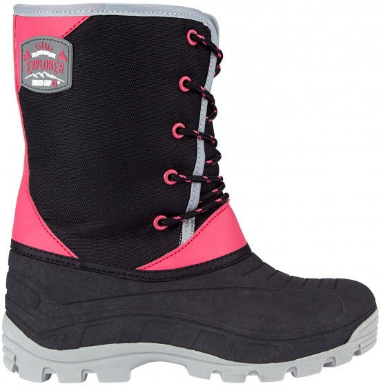 snowboots Northern Hiker meisjes maat 27/28 zwart/roze