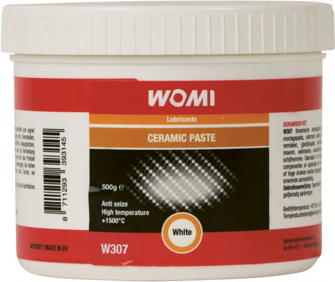 Womi keramisch vet pot - 500 gram - bescherming montage pasta - professional smeermiddel w307
