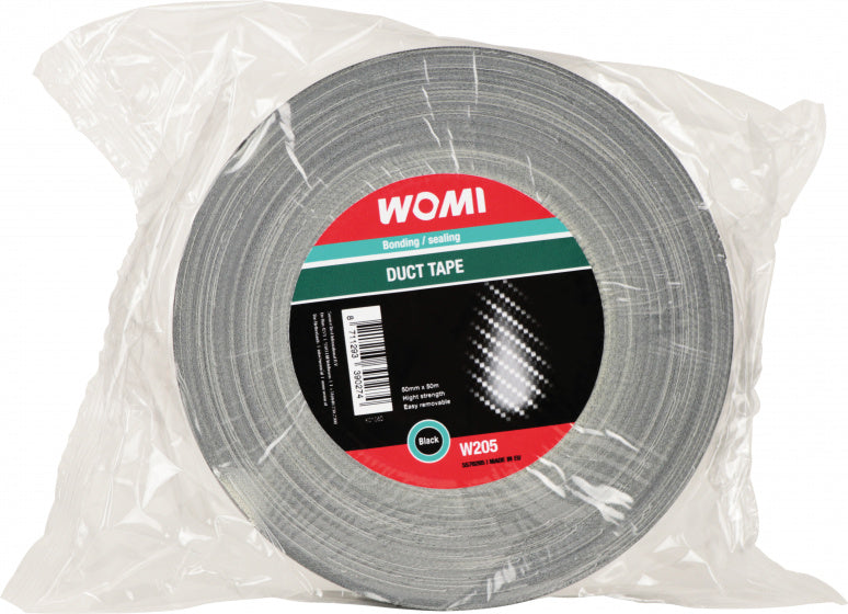 Womi w205 pantsertape – 50 m zwart – extreem sterk – hoge kleefkracht – scheurbaar