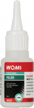 Womi vulstof w237 – 20 g wit – sterke kunststofreparatie – strakke afwerking – duurzame hechting