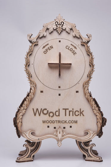 3D-modelbouw Vintage Klok 31 cm hout 134-delig