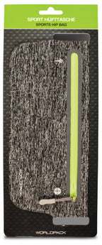 sportriem 125 cm 1 liter waterdicht lycra grijs/zwart