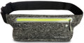 sportriem 125 cm 1 liter waterdicht lycra grijs/zwart