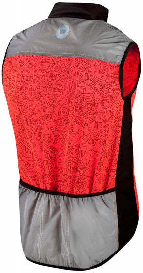 Wowow Fietsjack Raceviz katoen/PU rood maat XXL