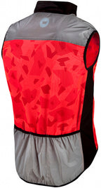 fietsjack Raceviz Rysy textiel/PU rood maat XL