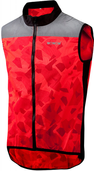Wowow Fietsjack Raceviz Rysy textiel/PU rood maat XXL