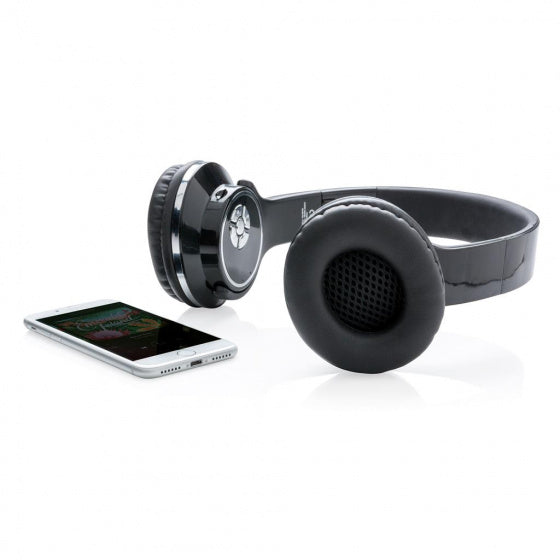 2-in-1 koptelefoon bluetooth 18,5 cm zwart