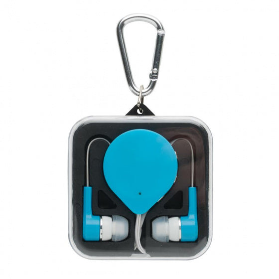 oordoppen bluetooth 60 cm ABS wit/blauw 3-delig