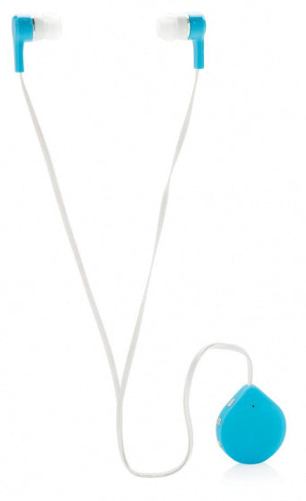 oordoppen bluetooth 60 cm ABS wit/blauw 3-delig