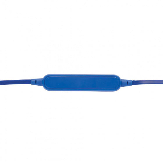 oortelefoon bluetooth 70 cm ABS/EVA blauw 3-delig
