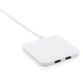 oplader draadloos 10W 8,6 cm ABS/polyurethaan wit